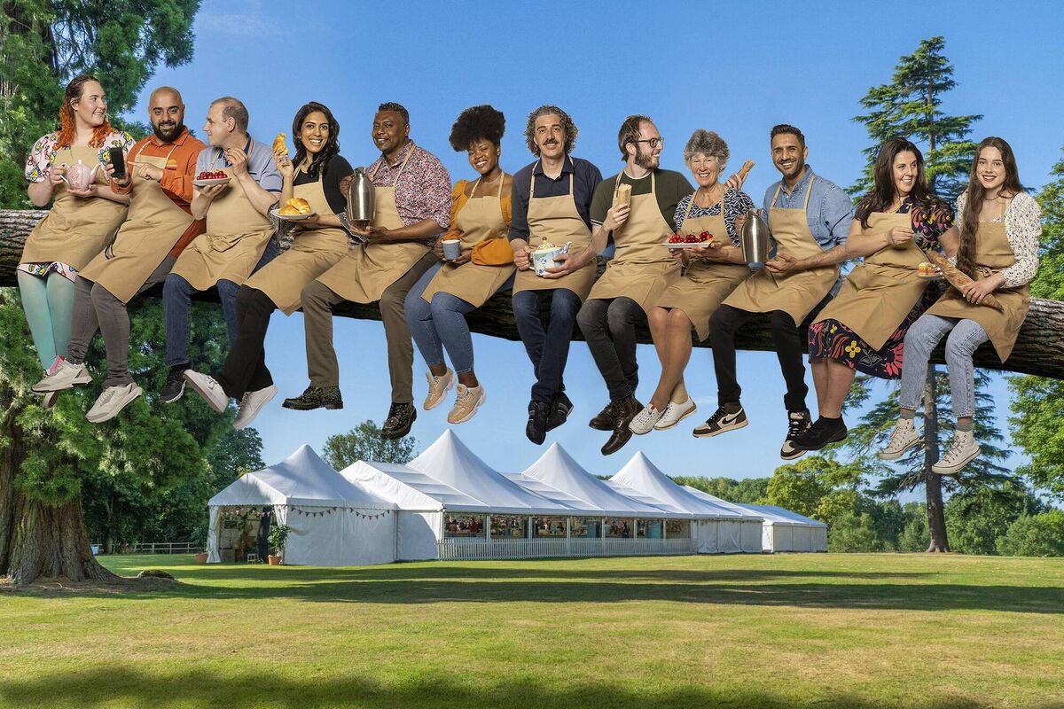 (L-R) Elizabeth, George, Juergen, Crystelle, Jairzeno, Rochica, Giuseppe, Tom, Maggie, Chirag, Amanda and Freya from The Great British Bake Off 2021. Picture: PA