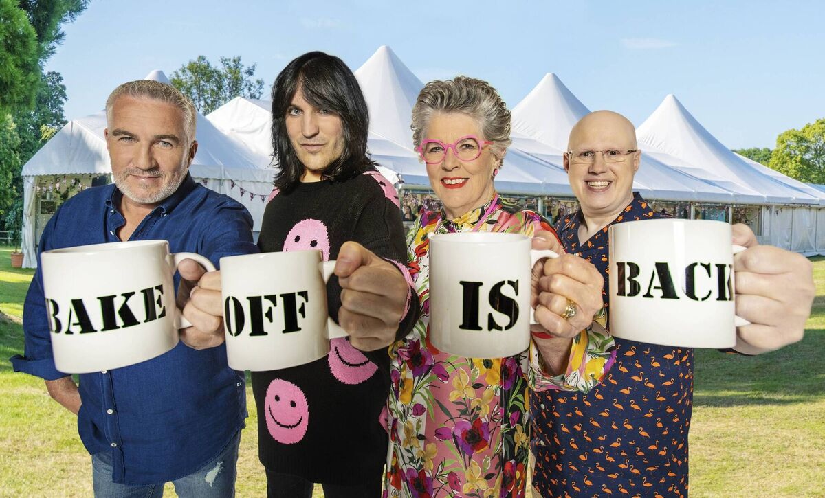 Paul Hollywood, Noel Fielding, Prue Leith, Matt Lucas of The Great British Bake Off 2021