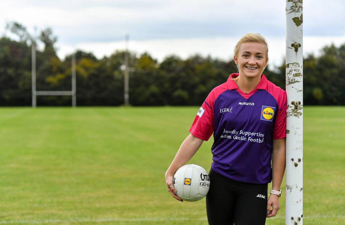 Lidl ambassador and Dublin footballer Carla Rowe at the announcement of the Lidl #SeriousSupport Schools Programme at Portmarnock Community School. Proudly supported by the LGFA and delivered by the Youth Sport Trust, the programme aims to decrease the dropout rates among teenage girls through athlete mentor-led workshops and training sessions in schools across the country. Picture: Brendan Moran/Sportsfile Lidl ambassador and Dublin footballer Carla Rowe at the announcement of the Lidl #SeriousSupport Schools Programme at Portmarnock Community School. Proudly supported by the LGFA and delivered by the Youth Sport Trust, the programme aims to decrease the dropout rates among teenage girls through athlete mentor-led workshops and training sessions in schools across the country. Picture: Brendan Moran/Sportsfile