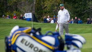 <p>Shane Lowry of Team Europe walks off the 6th green during a practice round prior to the Ryder Cup at Whistling Straits in Kohler, Wisconsin. Picture: Tom Russo/Sportsfile</p>