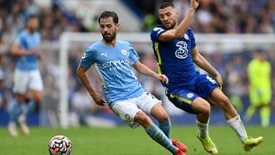 <p>MAGIC MAN: Man City's Bernardo Silva eludes Mateo Kovacic of Chelsea during City's 1-0 victory at Stamford Bridge. Picture: Shaun Botterill/Getty Images</p>