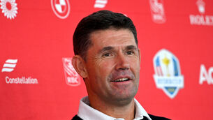 <p>Team Europe captain Padraig Harrington saw his side suffer a record defeat (Anthony Behar/PA)</p>