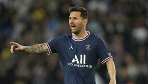 Paris St Germain host Manchester City in their first Champions League home match since signing Lionel Messi (Francois Mori/AP)