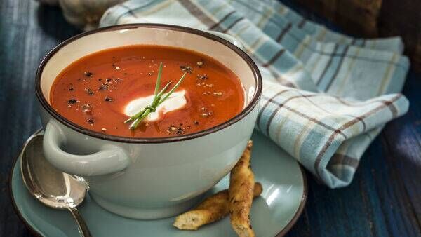 Tomato and coconut soup.