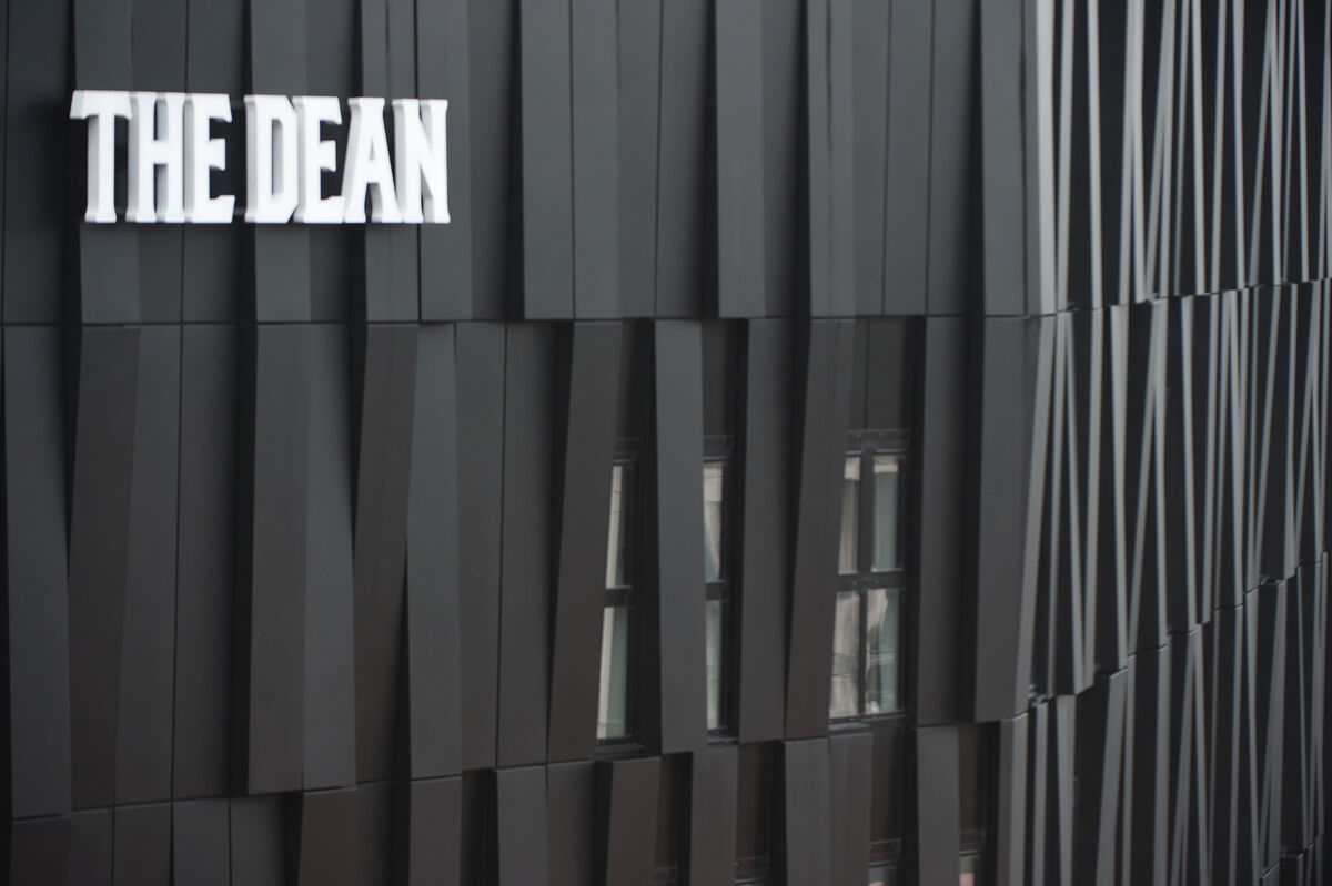  Black facade of the Dean Hotel, Cork
