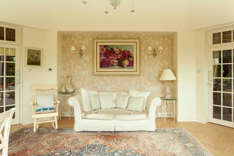 Sun trap seating area off the kitchen