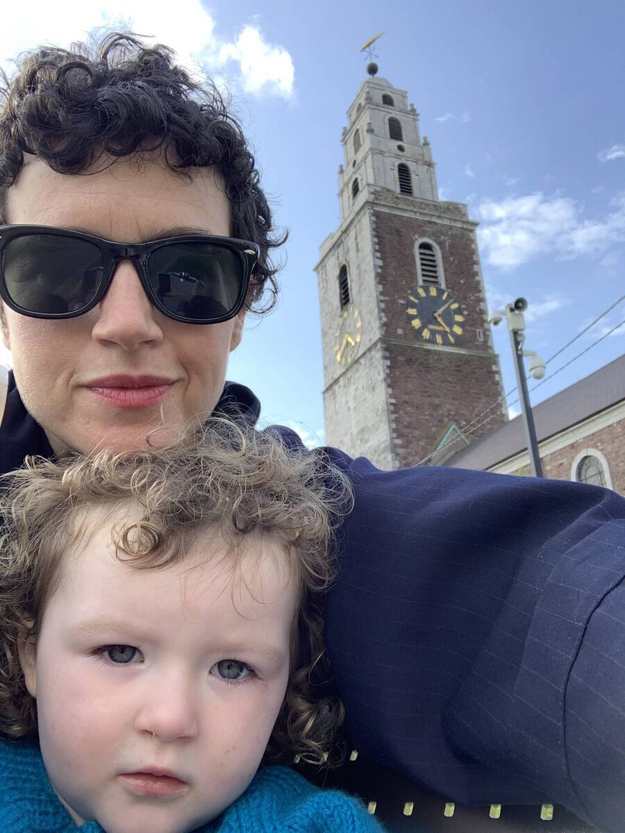 Noelle McCarthy with her daughter Eve in 2019 in Cork. "I idealise Ireland a lot. Things are either very funny or sad. I'd be interested to know if other emigrants feel like that."