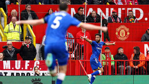 <p>Everton's Andros Townsend (right) celebrates scoring the equaliser. Picture: Martin Rickett/PA </p>