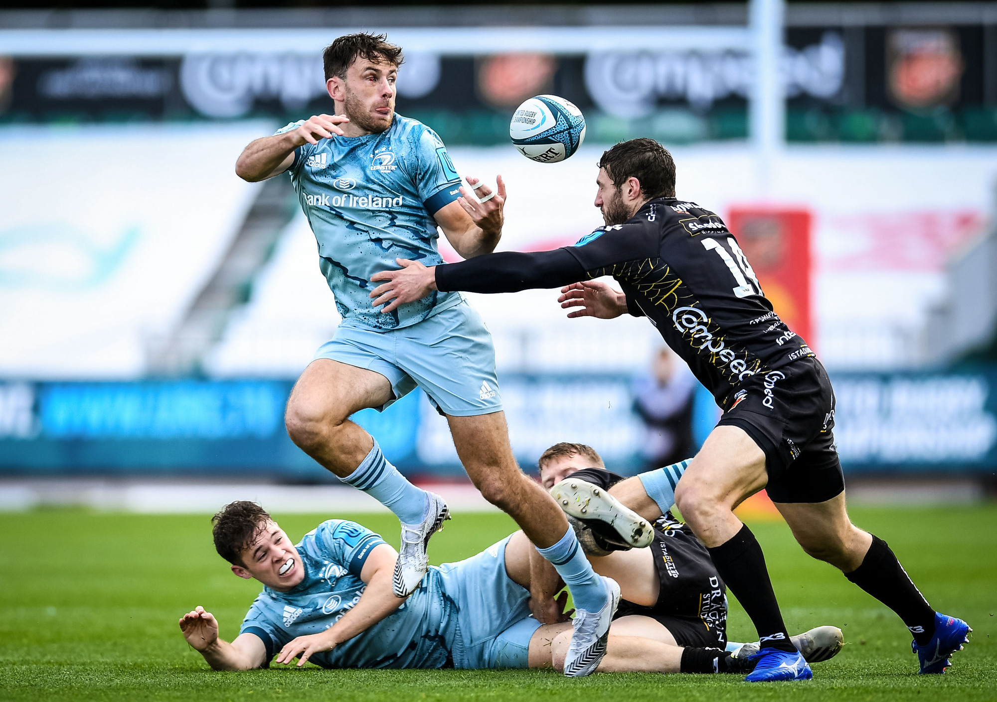 Max Deegan's try enough for lacklustre Leinster to hold off Dragons