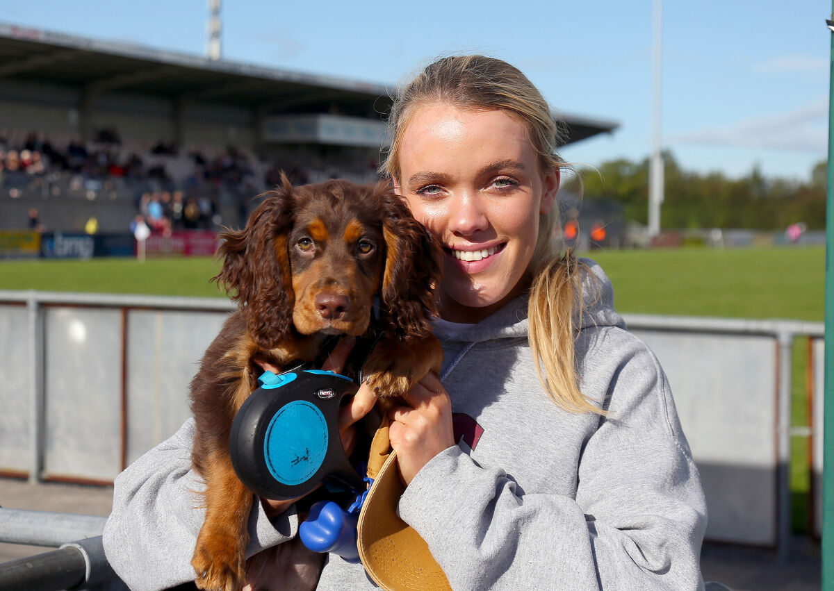  Emma Brennan from Kildar attending the Buccaneers v Cashel rugby match at Dubarry Park.
