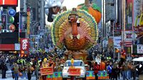 The Thanksgiving Turkey float  during th