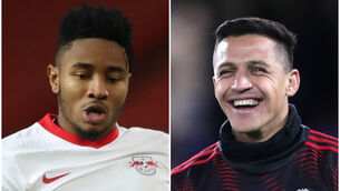 <p>Christopher Nkunku and Alexis Sanchez (Nick Potts/Adam Davy/PA)</p>