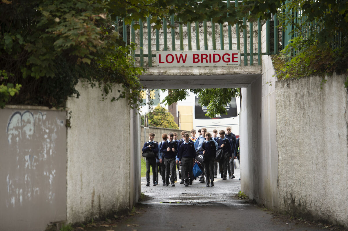  The St. Brendan's Killarney arriving at Dr. Crokes for the game. Picture: Dan Linehan