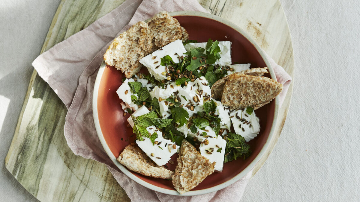 Feta with hot spices