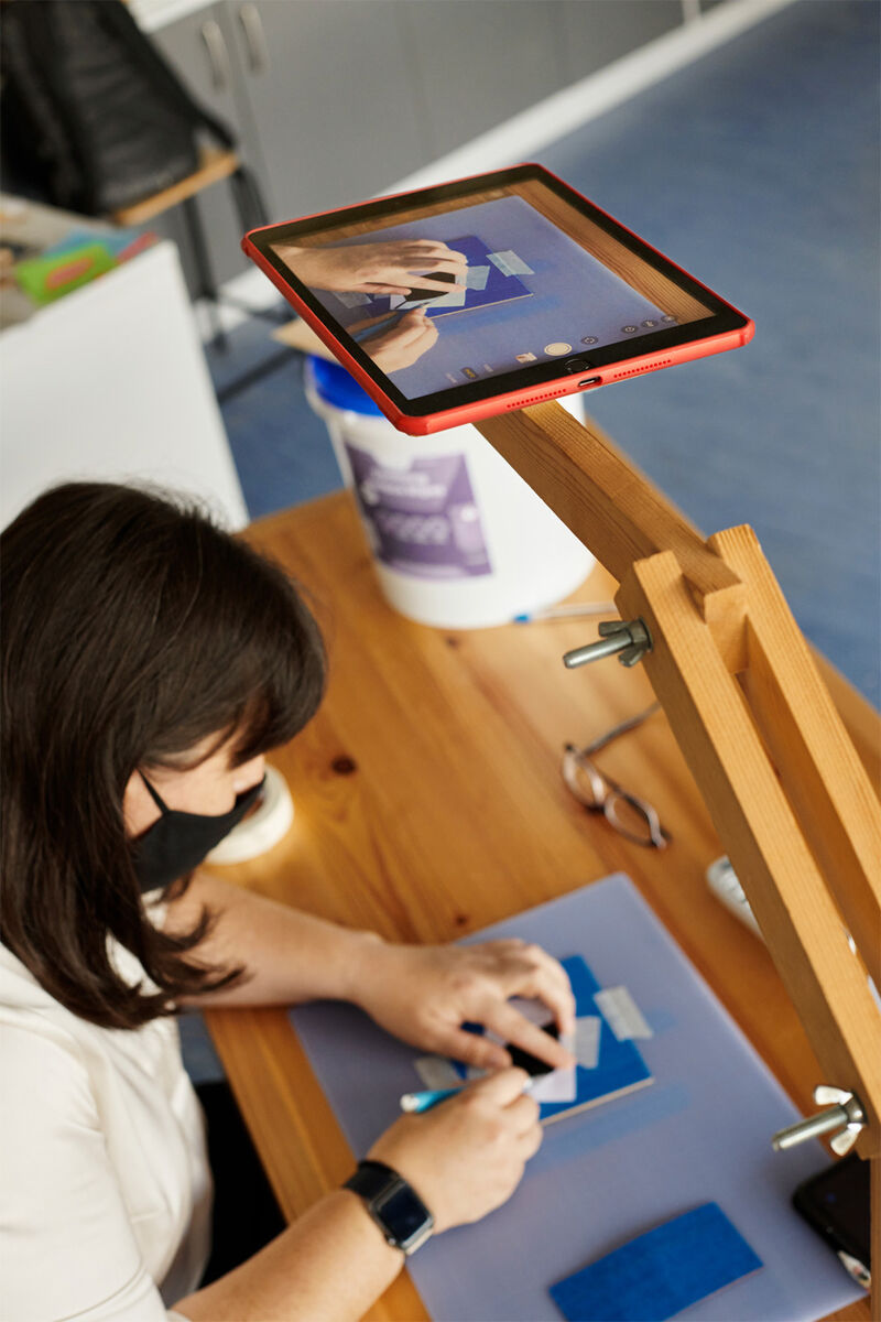 The concepts of coding are incorporated into all of the subjects Lyndsey Balfe teaches, including woodworking.