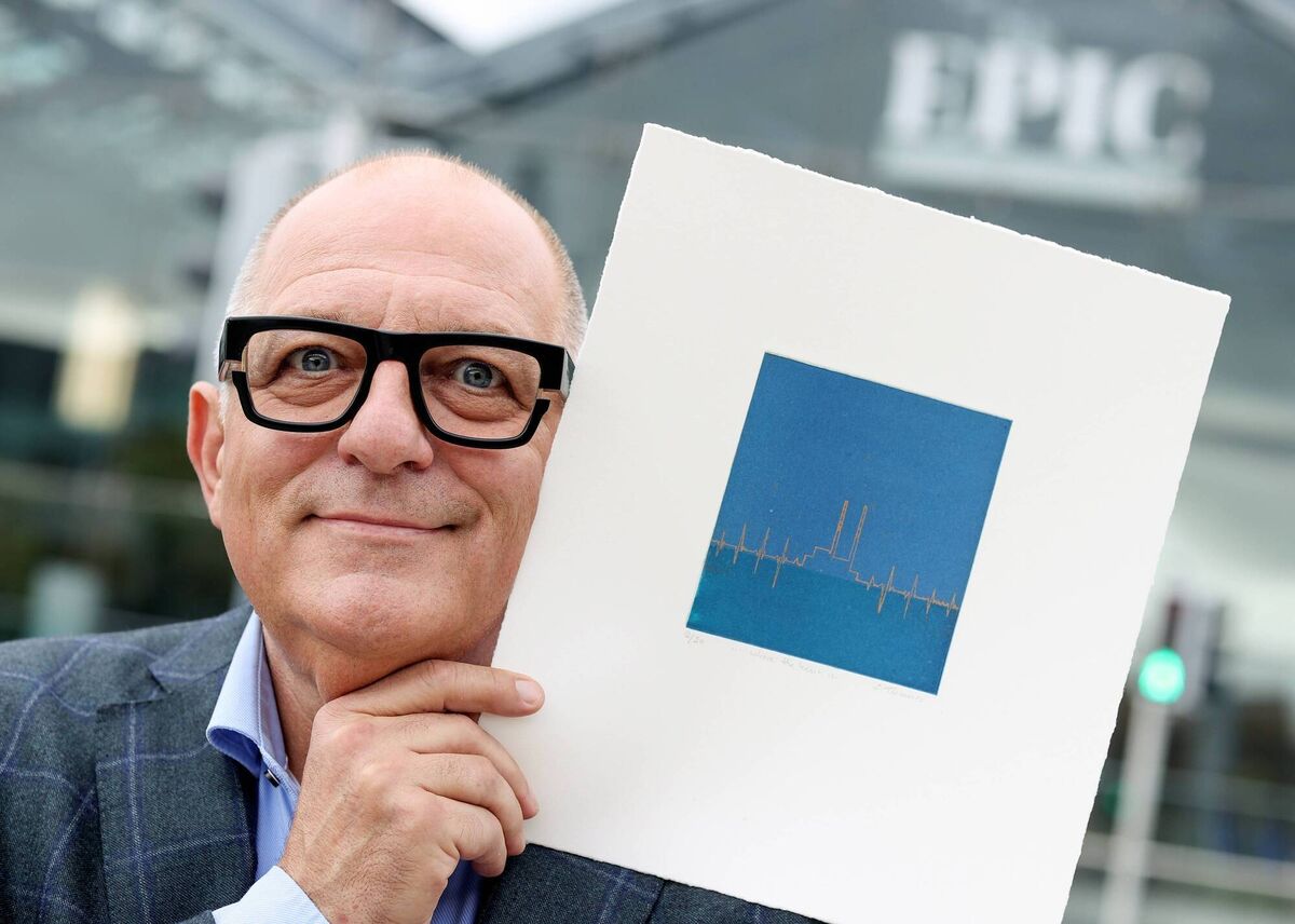 Architect and RTE’s Home of the Year judge Hugh Wallace with artwork from the Art of Home exhibition. Picture: Maxwells Architect and RTE’s Home of the Year judge Hugh Wallace with artwork from the Art of Home exhibition. Picture: Maxwells
