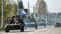 Pro-Russian armour enters Ukraine city