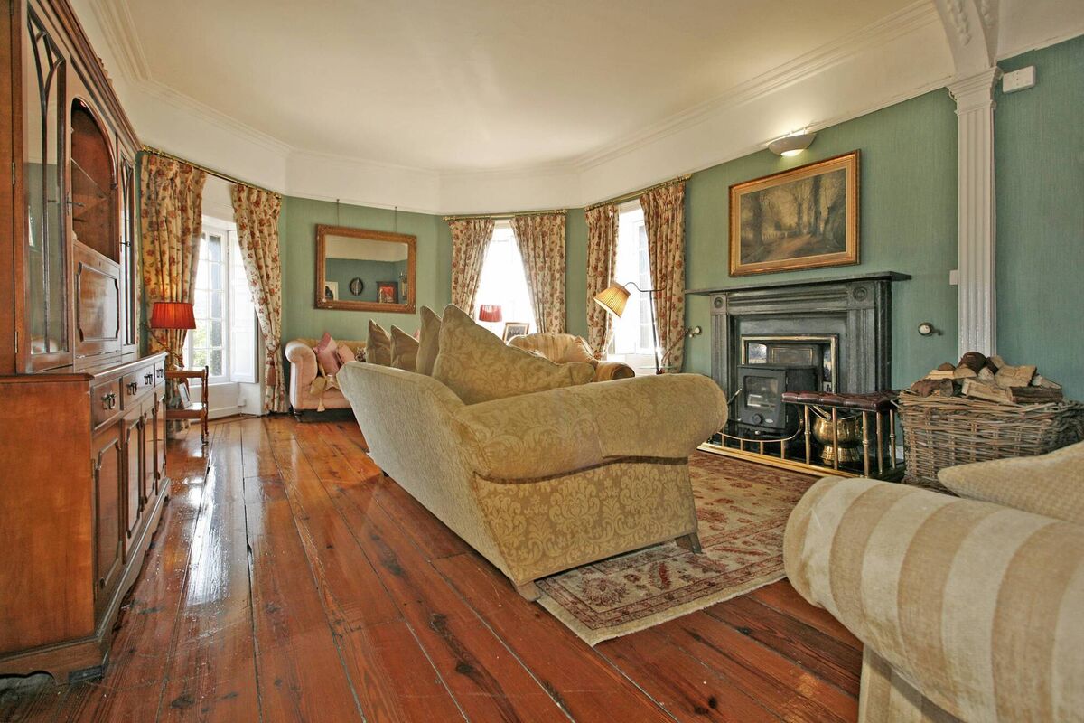 Interior has period style features and finish