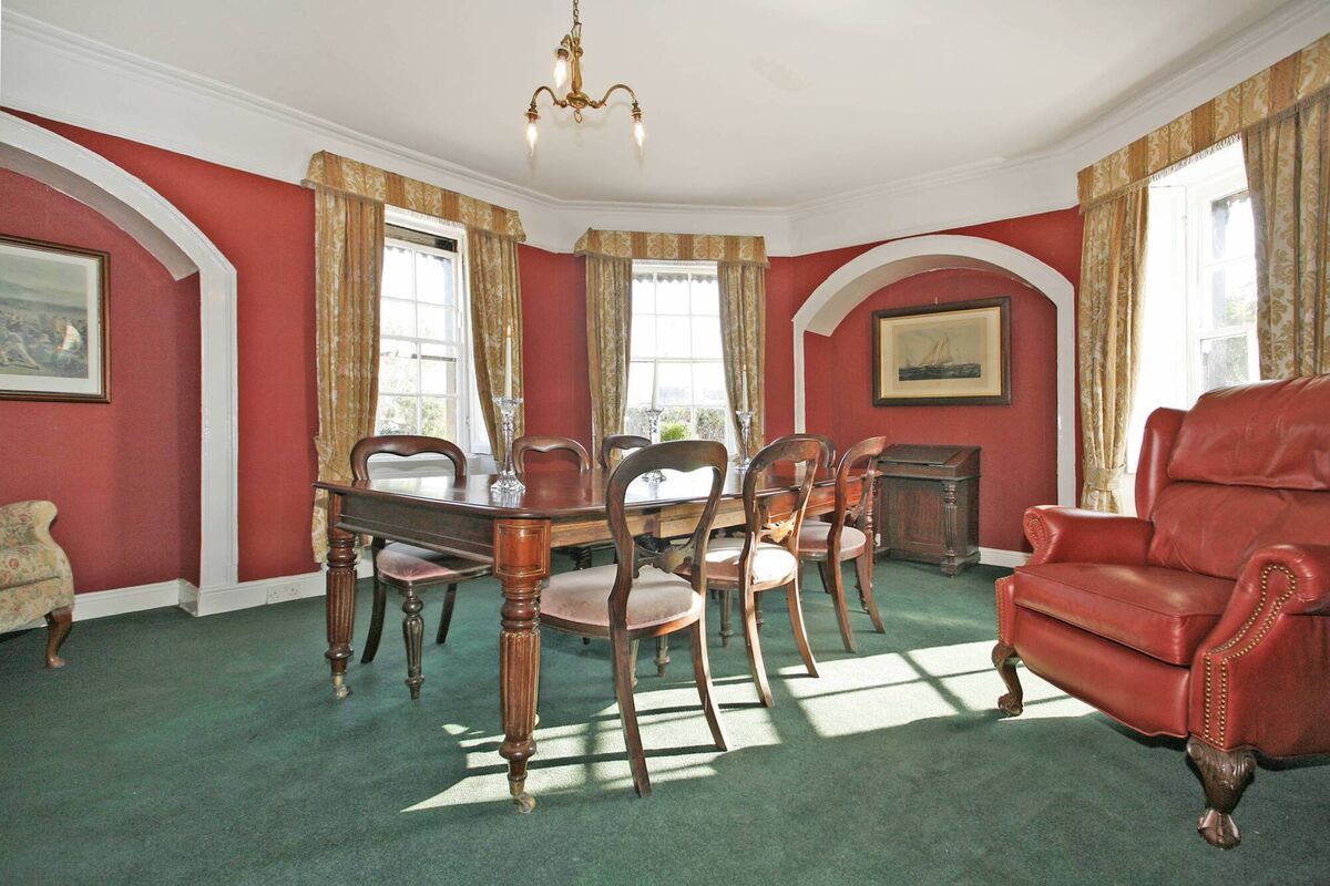 Dining room has unusual  back story