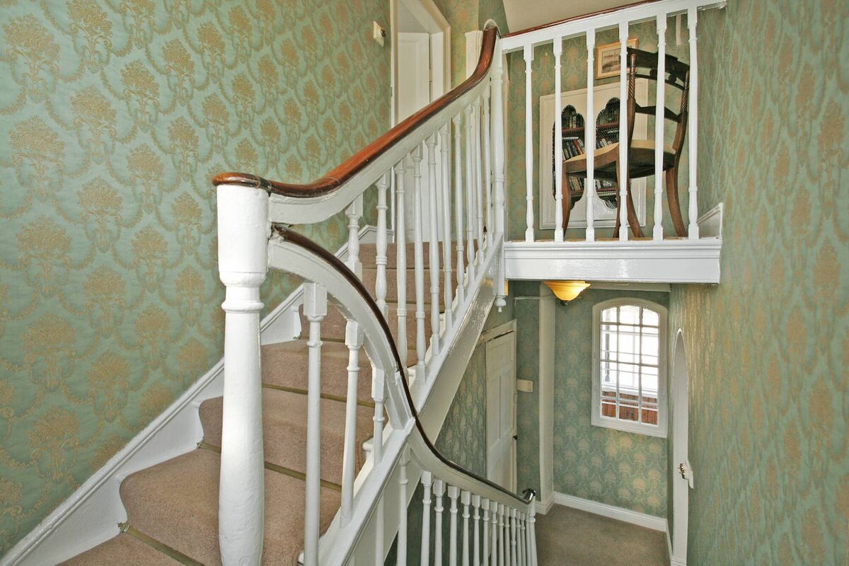 Elegant handrails on stairs