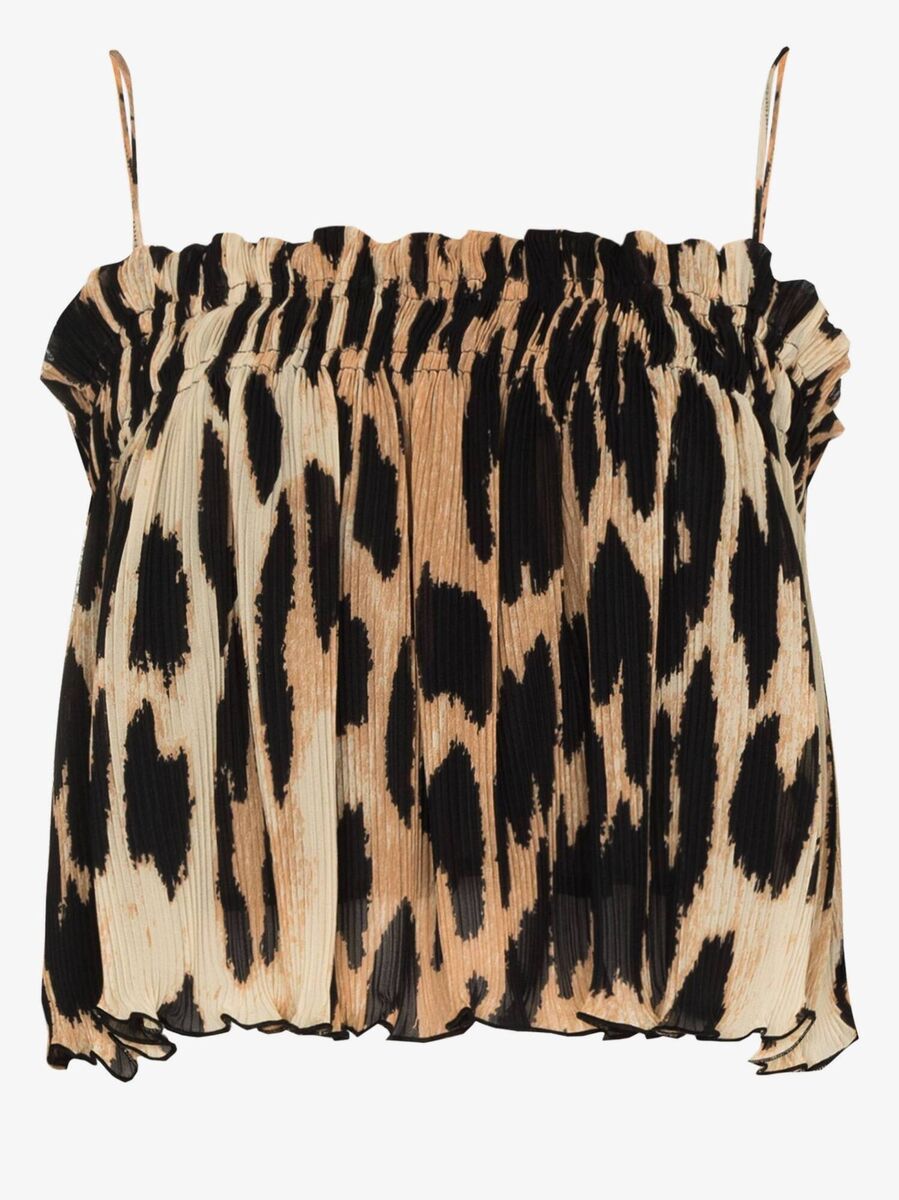 Leopard-Print Pleated Top, €95 Leopard-Print Pleated Top, €95