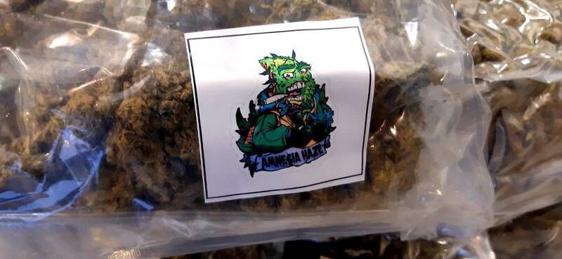 One of the packages of cannabis seized. Picture: Revenue