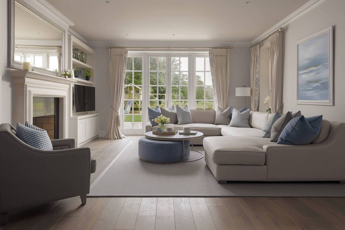 The living room in Pippa O'Connor's home. 