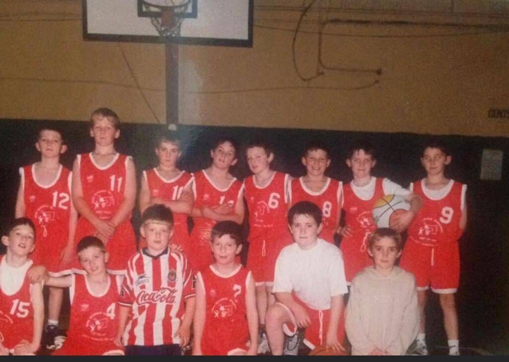 Kieran’s photograph of the Ballincollig U11s’ first match in Carrigaline, in which his son Ciarán and nephew Daniel played that night.