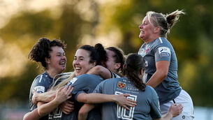 <p>Wexford Youths players celebrate Lynn Marie Grant's goal. </p>