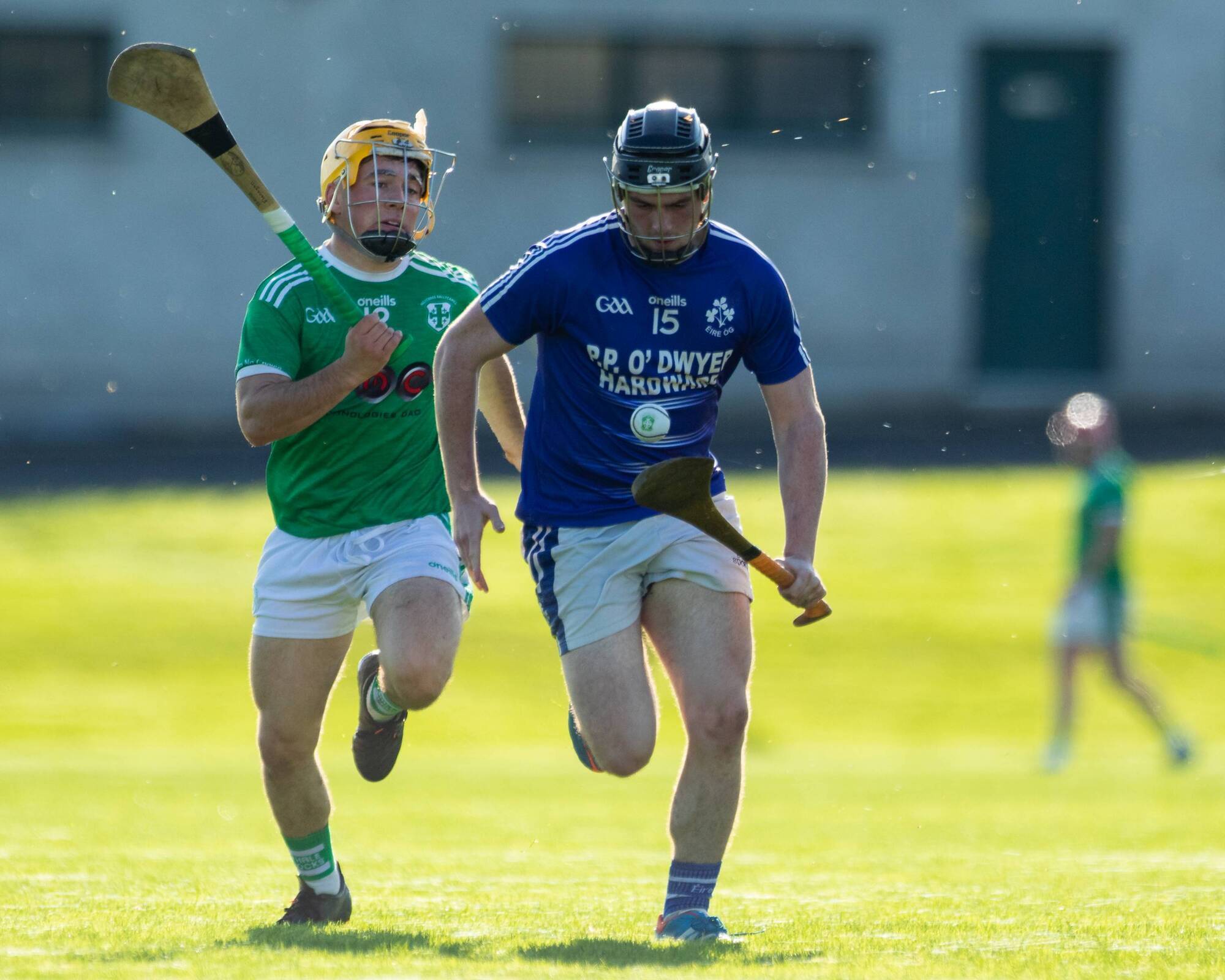 Éire Óg Annacarthy's Cian Mooney races away from Holycross-Ballycahill's Stephen Flanagan during the Tipperary SHC relegation semi-final at Clonoulty. Picture: Diarmuid Brennan / Sportsfocus