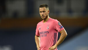 <p>Eden Hazard has struggled at Real Madrid. Picture:Peter Powell/PA</p>