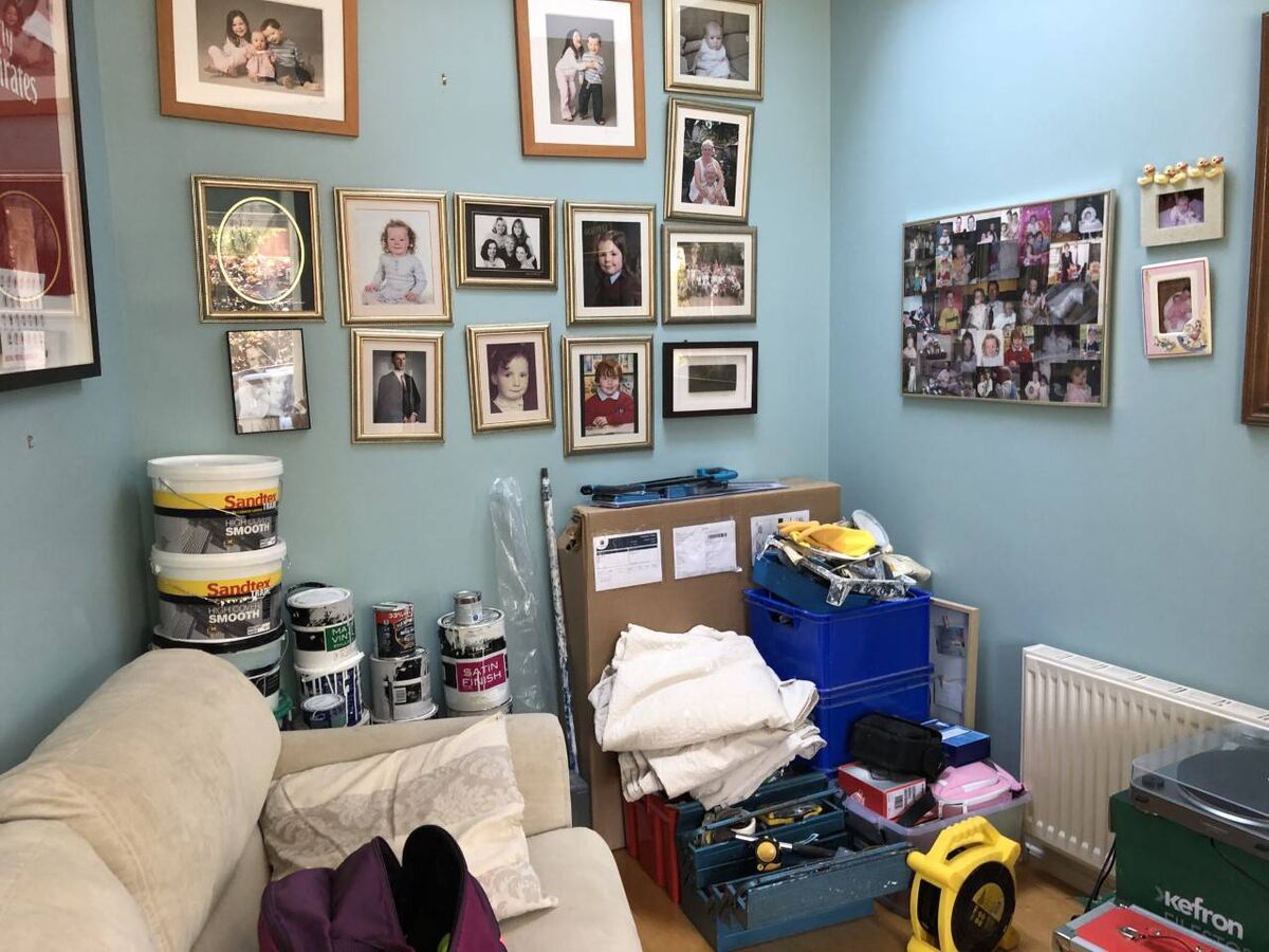 The space in the family home before Arlene got to work. The space in the family home before Arlene got to work.