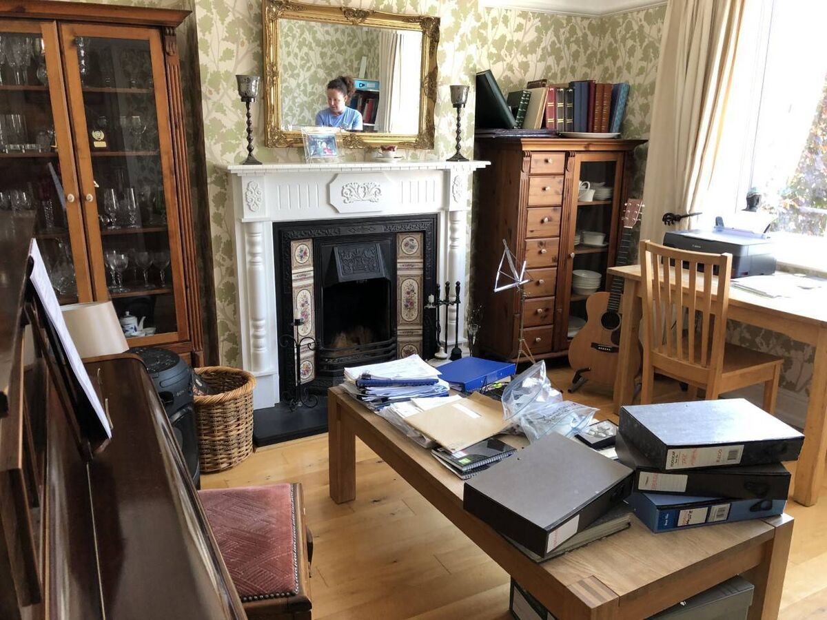 The living room before work was carried out. The living room before work was carried out.