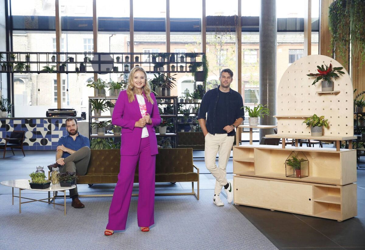 Denis Manzke, Nufields, runner-up in the IBDC Micro Business Category in 2020, Anna Daly, IBDC ambassador, businesswoman, and broadcaster, and Jamie Maguire, Notions Creative, who won the Micro Business Category in 2020.