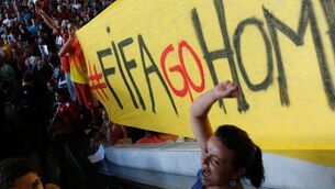 Brazil World Cup protesters clash with police