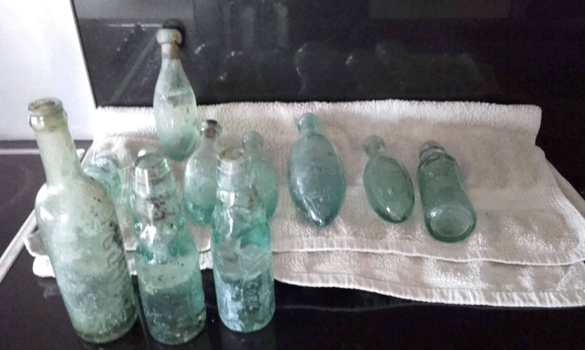 Vintage bottles found at North Mall