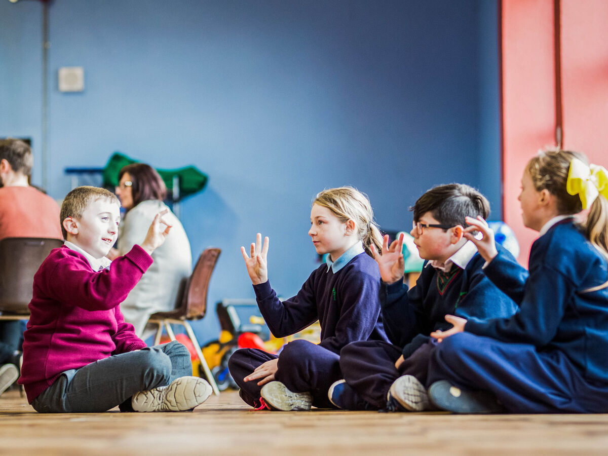 Deaf Children In Classroom