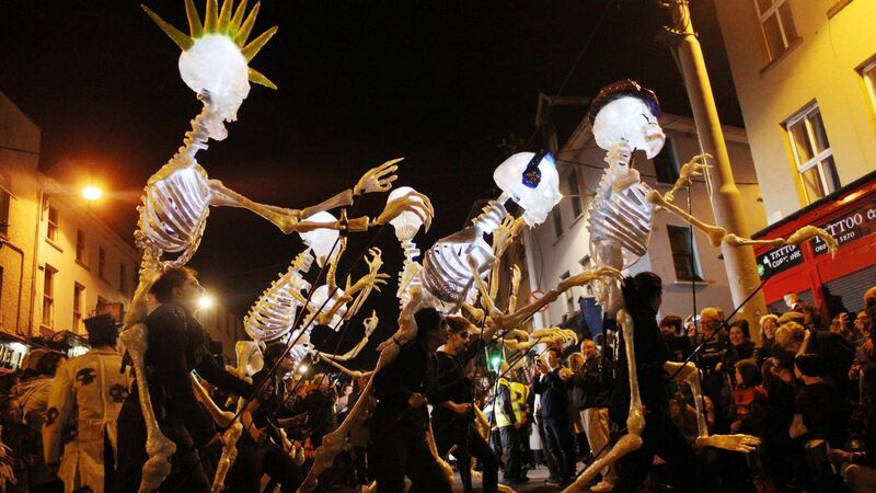 A skeleton-laden trail through Shandon for Halloween A skeleton-laden trail through Shandon for Halloween