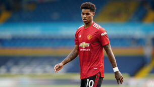 <p>Marcus Rashford is set to return for Manchester United (Jon Super/PA)</p>