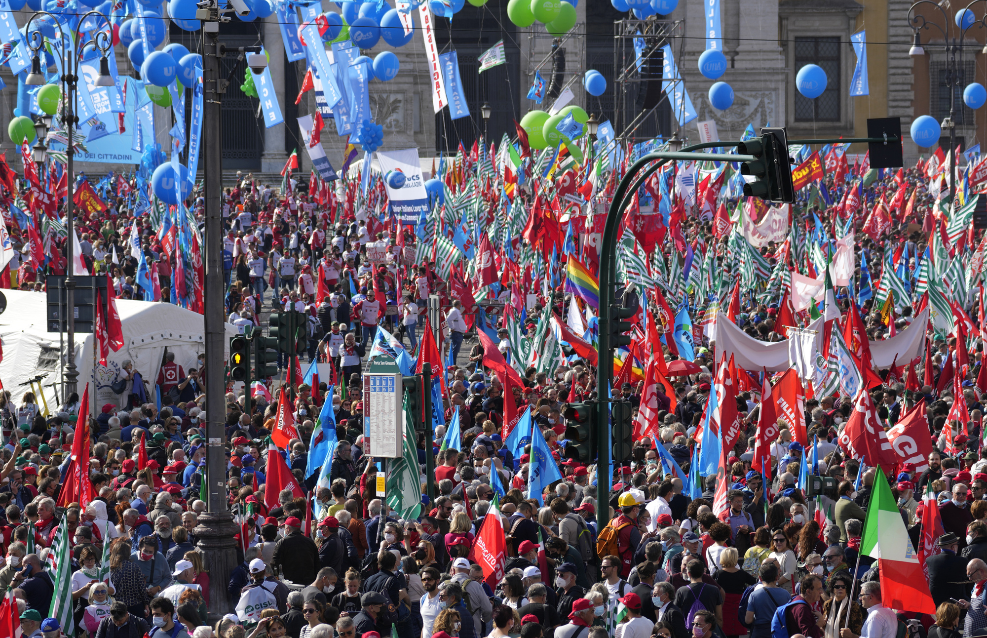 Protesters in Rome rally against ‘all types of fascism’