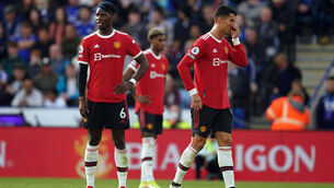 <p>Paul Pogba (left) said Manchester United deserved to lose at Leicester (Mike Egerton/PA)</p>