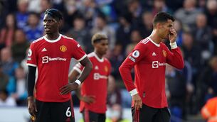 <p>Paul Pogba, Marcus Rashford, and Cristiano Ronaldo come to terms with Manchester United’s defeat to Leicester in the Premier League on Saturday.</p>