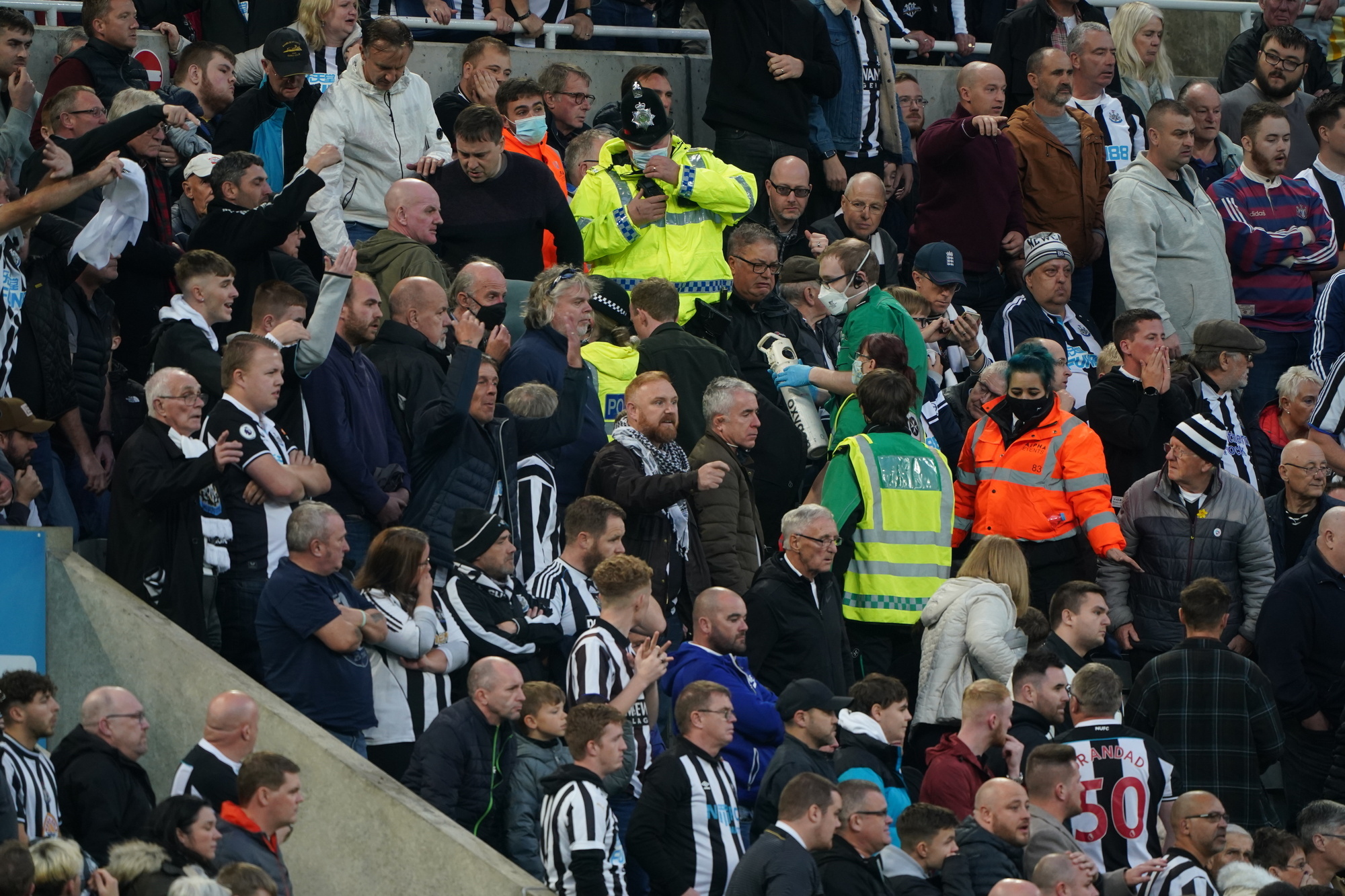Newcastle United fan who received emergency treatment at game ‘stable and responsive’