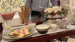 <p>The dessert trolley at Ballymaloe proved itself to be worthy of Hollywood royalty. We are not surprised. Picture: Instagram</p>