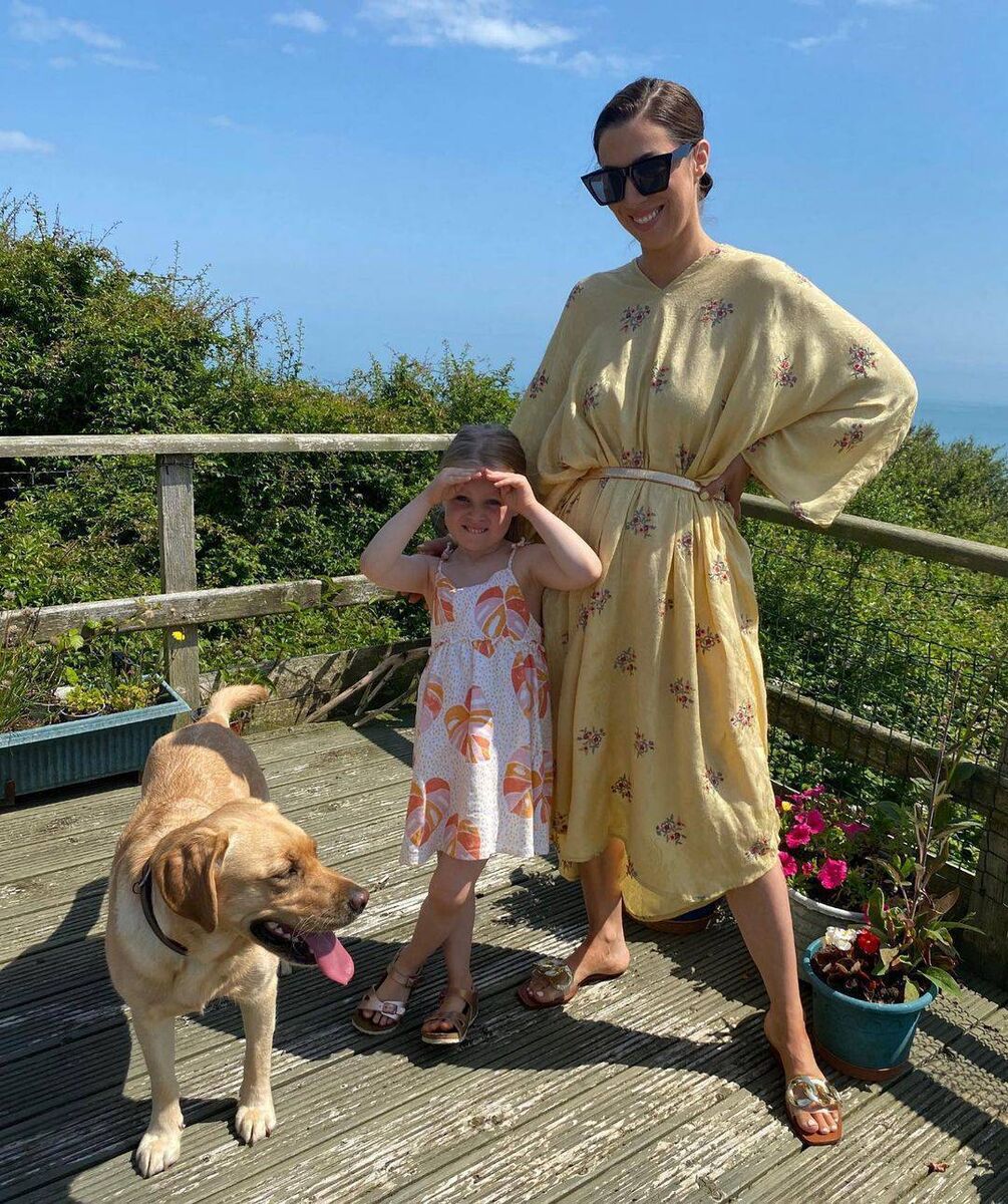 Georgie and her daughter Pia and beloved pet Piper Picture: @georgie.crawford/Instagram Georgie and her daughter Pia and beloved pet Piper Picture: @georgie.crawford/Instagram