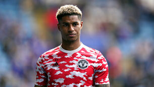 <p>Marcus Rashford returned to action from the bench against Leicester (Mike Egerton/PA)</p>