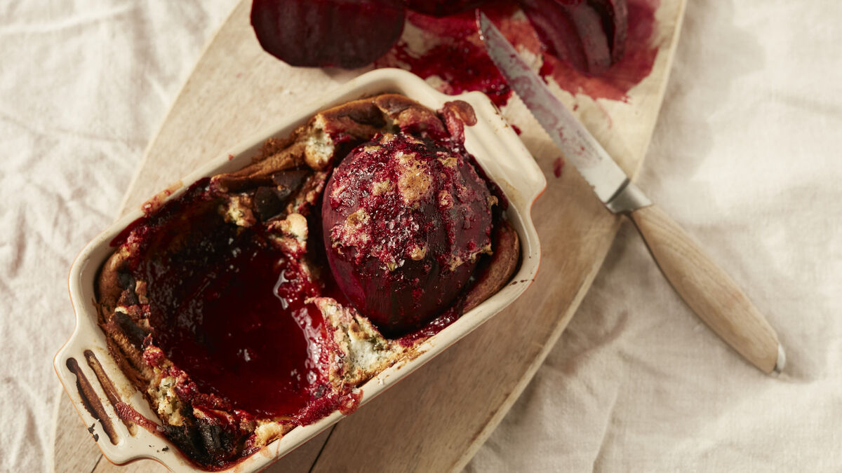 Salt-baked beetroot