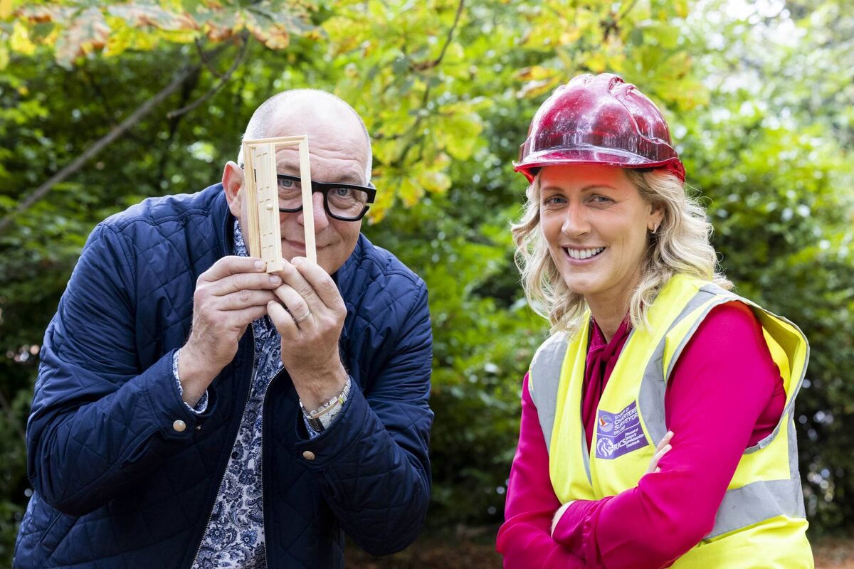 As the Permanent TSB Ideal Home Show opened its doors on Friday, architect Hugh Wallace is pictured with quantity surveyor Patricia Power. Picture: Andres Poveda