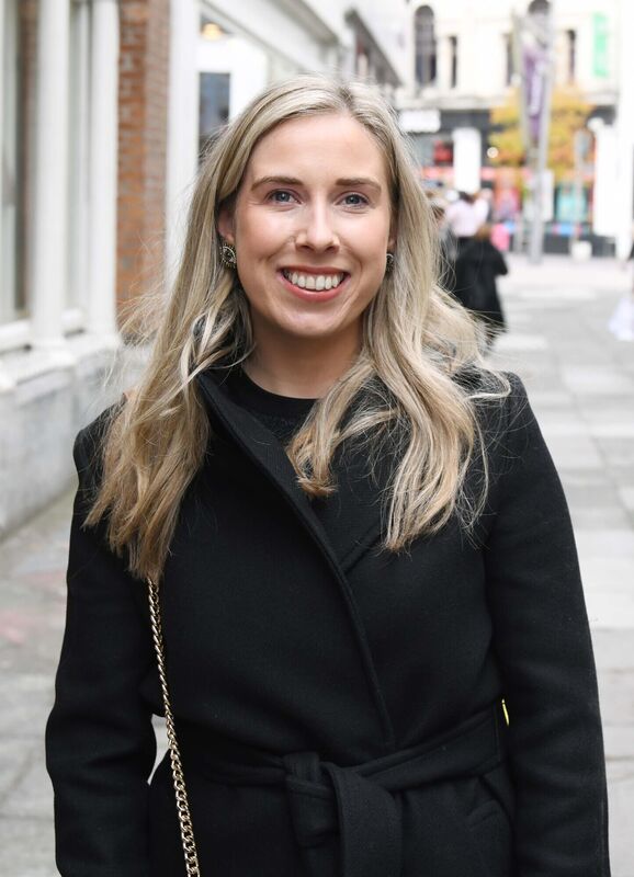 Aedín Crowley: 'It’ll be the first time taking the heels out now in about two years, so I’ll bring the flats in the bag just in case I won't last.' Picture: Denis Minihane Aedín Crowley: 'It’ll be the first time taking the heels out now in about two years, so I’ll bring the flats in the bag just in case I won't last.' Picture: Denis Minihane