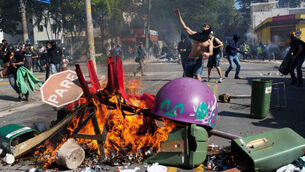 Clashes at World Cup demonstration in Brazil